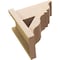 Ekena Millwork 7 1/2-in W x 14-in D x 14-in H Funston Trad Rough Cedar Woodgrain TimberThane Outlooker, Primed Tan OUTUR075X14X14FST04RCPR - alternate 3